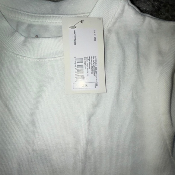 NWT A New Day Ribbed Bodysuit White Size: XS - Picture 3 of 4